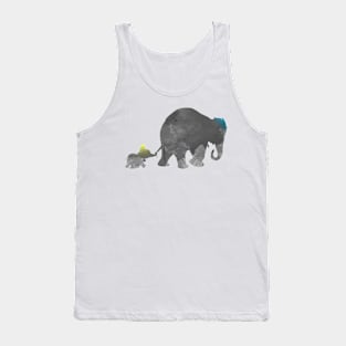 Elephant Inspired Silhouette Tank Top